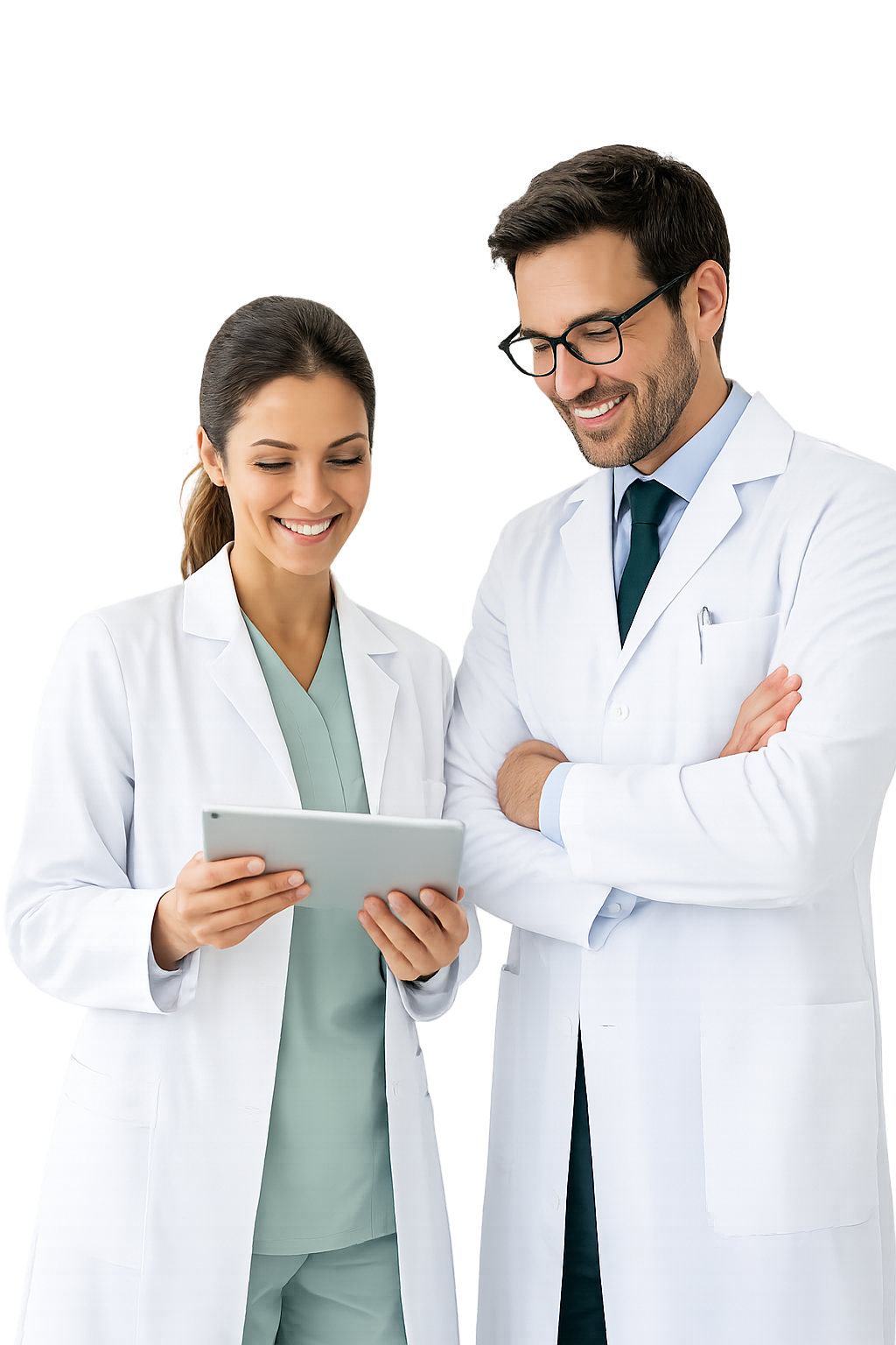 Médico e profissional de saúde